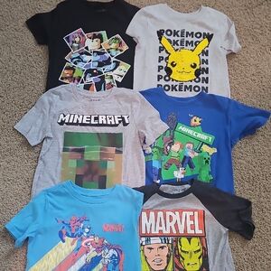 Minecraft and Marvel Kids T-Shirt Set